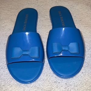 Women's Jack Rogers Patricia bow jelly slides, sandals, NWT ,sz 8M